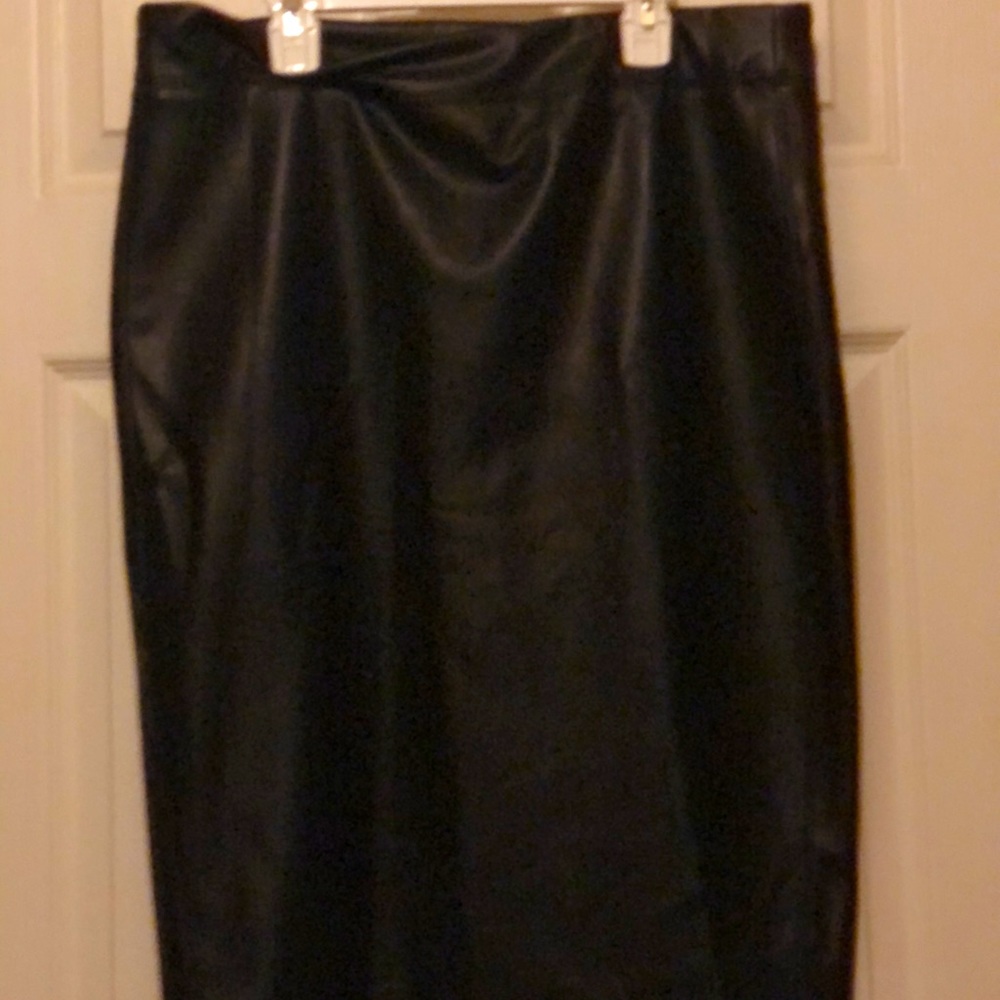 Black Pleather Skirt